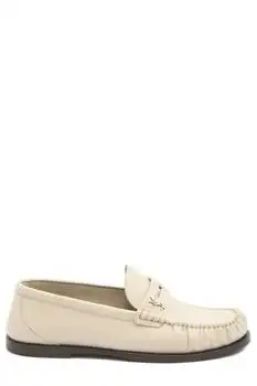 Yves Saint Laurent | Saint Laurent Laurent Logo Plaque Slip-On Loafers