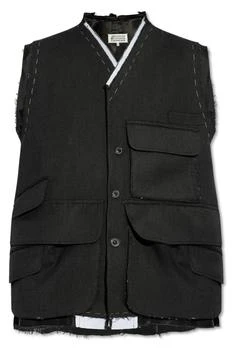 MAISON MARGIELA | Maison Margiela Cargo V-Neck Vest