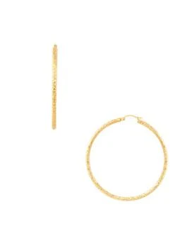 Saks Fifth Avenue | 14K Yellow Gold Tube Hoop Earrings