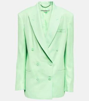 Stella McCartney | Double-breasted linen-blend blazer