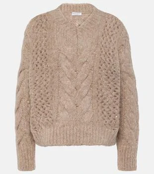 Brunello Cucinelli | Cable-knit cotton-blend sweater