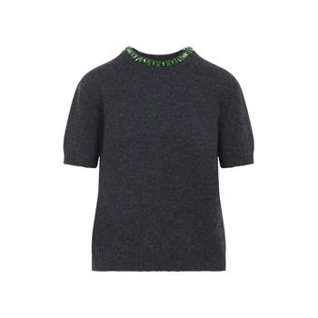 Prada | Prada Embellished Short-Sleeved Jumper
