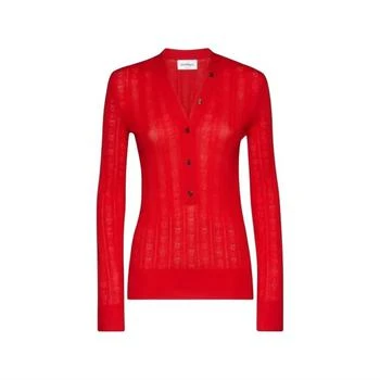 Salvatore Ferragamo | Women's Gancini Knit Sweater In Red