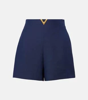 Valentino | VLogo high-rise Crepe Couture shorts