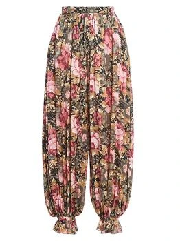 Chloé | Floral Silk Balloon Pants