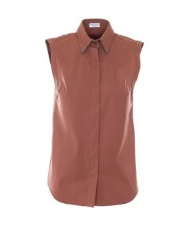 Brunello Cucinelli | Brunello Cucinelli Sleeveless Curved Hem Shirt