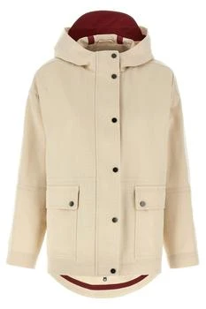 Brunello Cucinelli | Brunello Cucinelli Zip-Up Hooded Jacket
