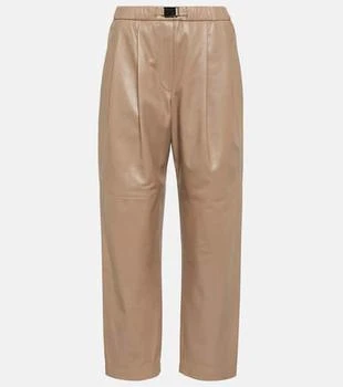 Brunello Cucinelli | Mid-rise leather pants