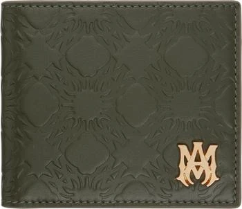 AMIRI | Khaki 'MA' Quad Leather Bifold Wallet