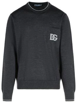 Dolce & Gabbana | Dolce & Gabbana Logo Intarsia Crewneck Knitted Jumper