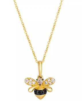 Le Vian | Chocolate Diamond (0.05 ct. t.w.), Nude Diamond (0.10 ct. t.w.) & Blackberry Diamond (0.05 ct. t.w.)Bee Pendant Necklace in 14k Honey Gold