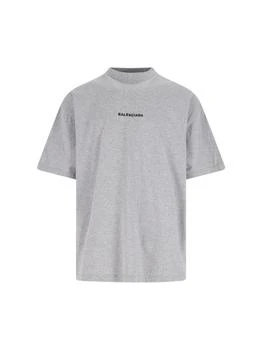 Balenciaga | Balenciaga Logo Embroidered Crewneck T-Shirt