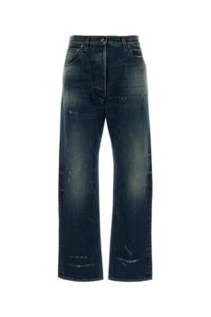 Prada | Prada Logo-Patch Distressed Jeans