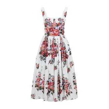 Dolce & Gabbana | Dolce & Gabbana Floral Bouquet-Printed Sleeveless Dress