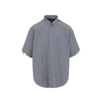 Balenciaga | Max Mara Checkered Short-Sleeve Shirt