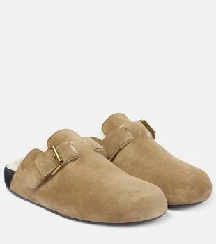 Isabel Marant | Mirvin shearling-lined suede clogs