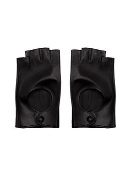Seymoure Fingerless Leather Driving Gloves