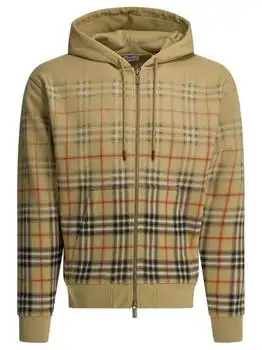 Burberry | Burberry Gradient Check Zip-Up Hoodie