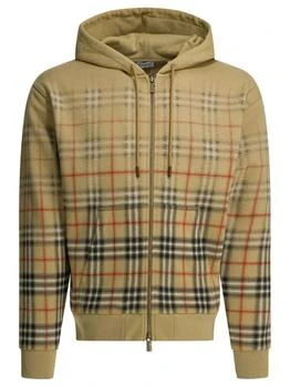 Burberry | Burberry Gradient Check Zip-Up Hoodie