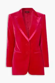 Tom Ford | Silk satin-trimmed cotton-velvet blazer