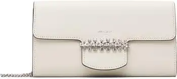 Jimmy Choo | White Bing Wallet Chain Bag