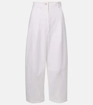Max Mara | Mina cotton-blend wide-leg pants