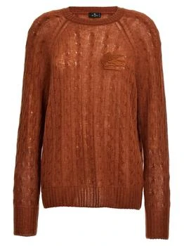 ETRO | Etro Pegaso Embroidered Crewneck Knitted Jumper