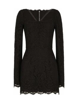 Dolce & Gabbana | Dolce & Gabbana Laced Square-Neck Mini Dress