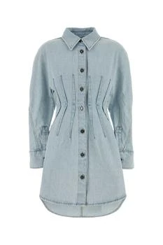 Givenchy | Givenchy Long Sleeved Midi Denim Dress