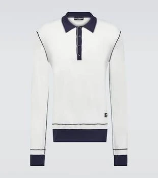 Dolce 
Gabbana | Silk polo sweater