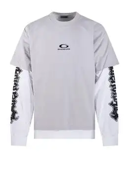 Balenciaga | Balenciaga Hybrid Double Long-Sleeved T-Shirt