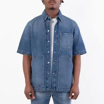 Fendi | Fendi Men's Oversize Denim Shirt, Brand Size 46 ( US Size 36 )