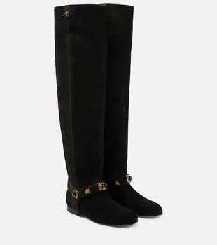 ETRO | Crown Me suede knee-high boots