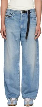 Sacai | Blue BEYONDEXX Belted Jeans