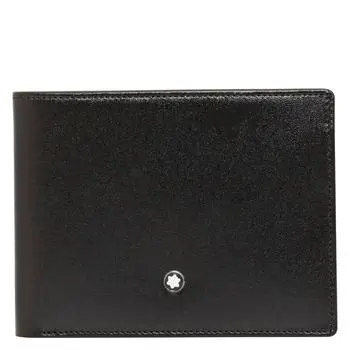 MontBlanc Montblanc Meisterstuck Leather 6cc Wallet In Black