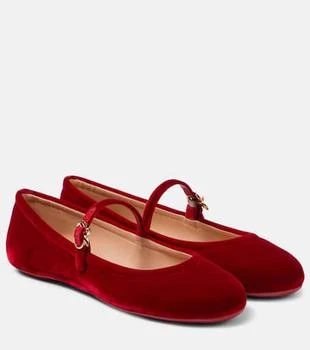 Gianvito Rossi | Carla velvet Mary Jane flats