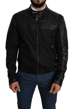 Dolce & Gabbana | Nylon Full Zip Men Bomber Coat Men's Jacket