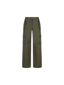 Burberry | Burberry Check Trim Gabardine Cargo Trousers
