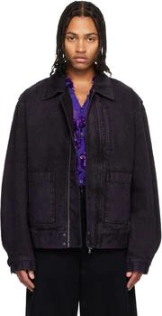 Dries Van Noten | Purple Patch Pocket Denim Jacket