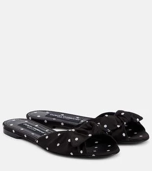 Dolce
Gabbana | Polka-dot satin mules