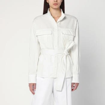 Salvatore Ferragamo | White belted shirt in cotton blend
