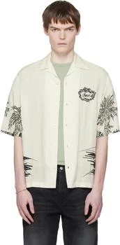 AMIRI | White Chateau Sketch Camp Shirt