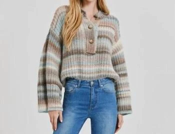 Something Navy Something Navy - Ombre Henley Sweater