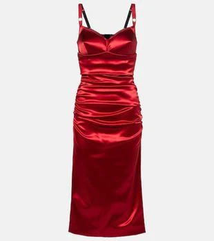 Dolce
Gabbana | Ruched satin midi dress