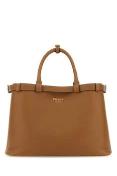 Prada | Prada Logo-Stamp Belted Medium Handbag