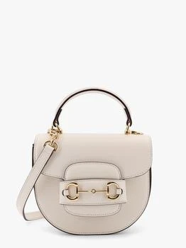 Gucci | Leather handbag with horsebit detail on the front