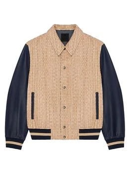 Givenchy | Le Clos Varsity Jacket in Raffia and Leather