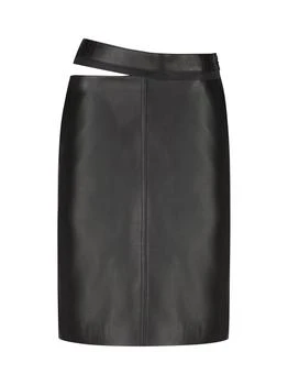 Fendi | Fendi Leather Midi Pencil Skirt
