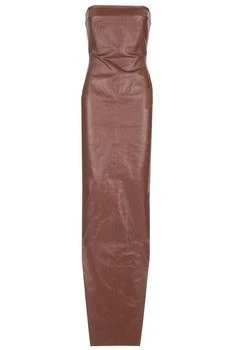 Rick Owens | Rick Owens Square-Neck Denim Maxi Gown