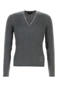 Fendi | Fendi V-Neck Long Sleeved Jumper